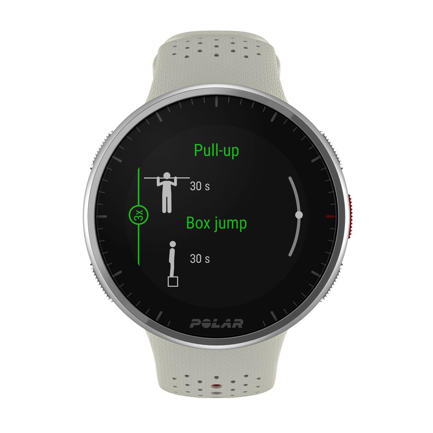 Polar Pacer Pro sporttester S-L bílo-červená