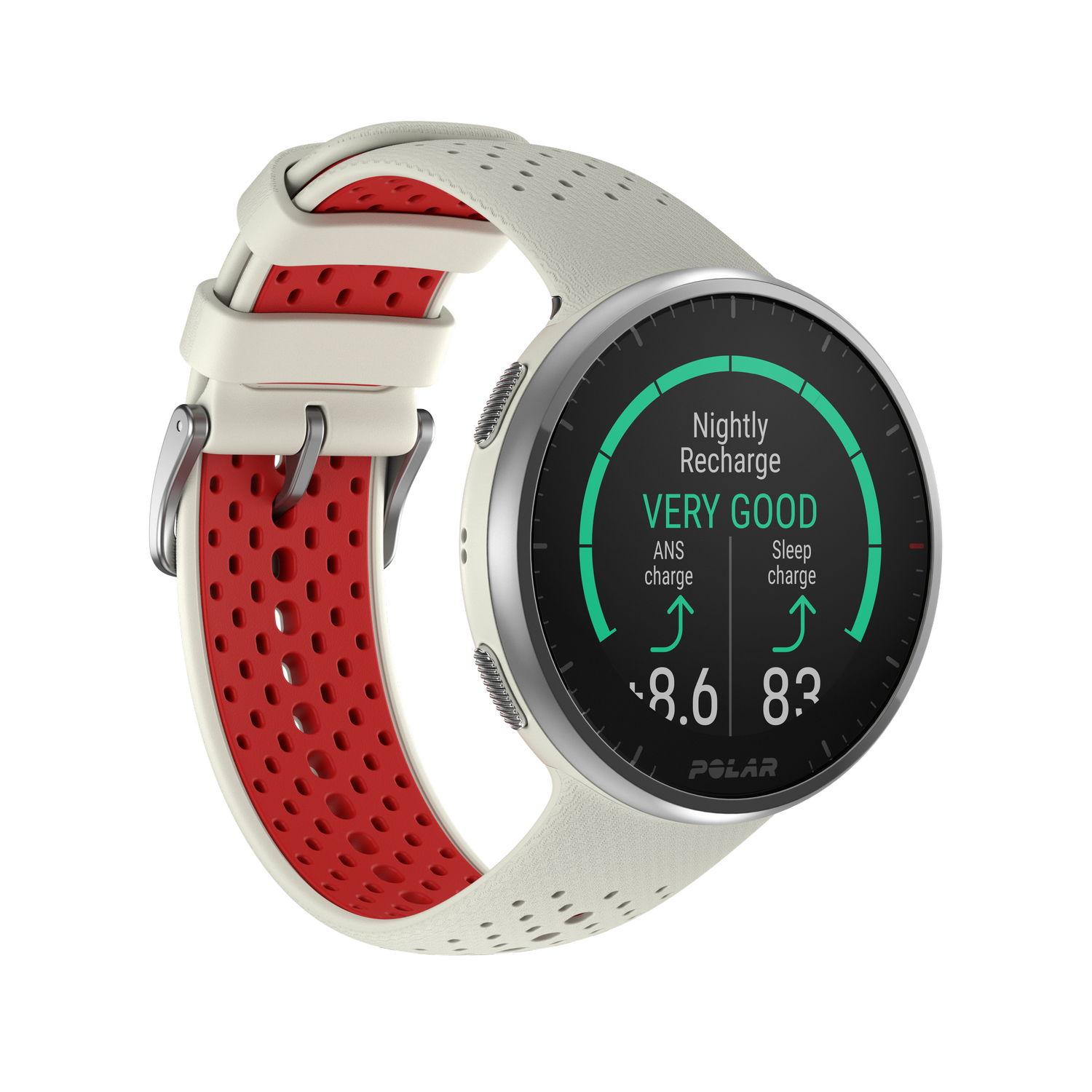 Polar Pacer Pro sporttester S-L bílo-červená