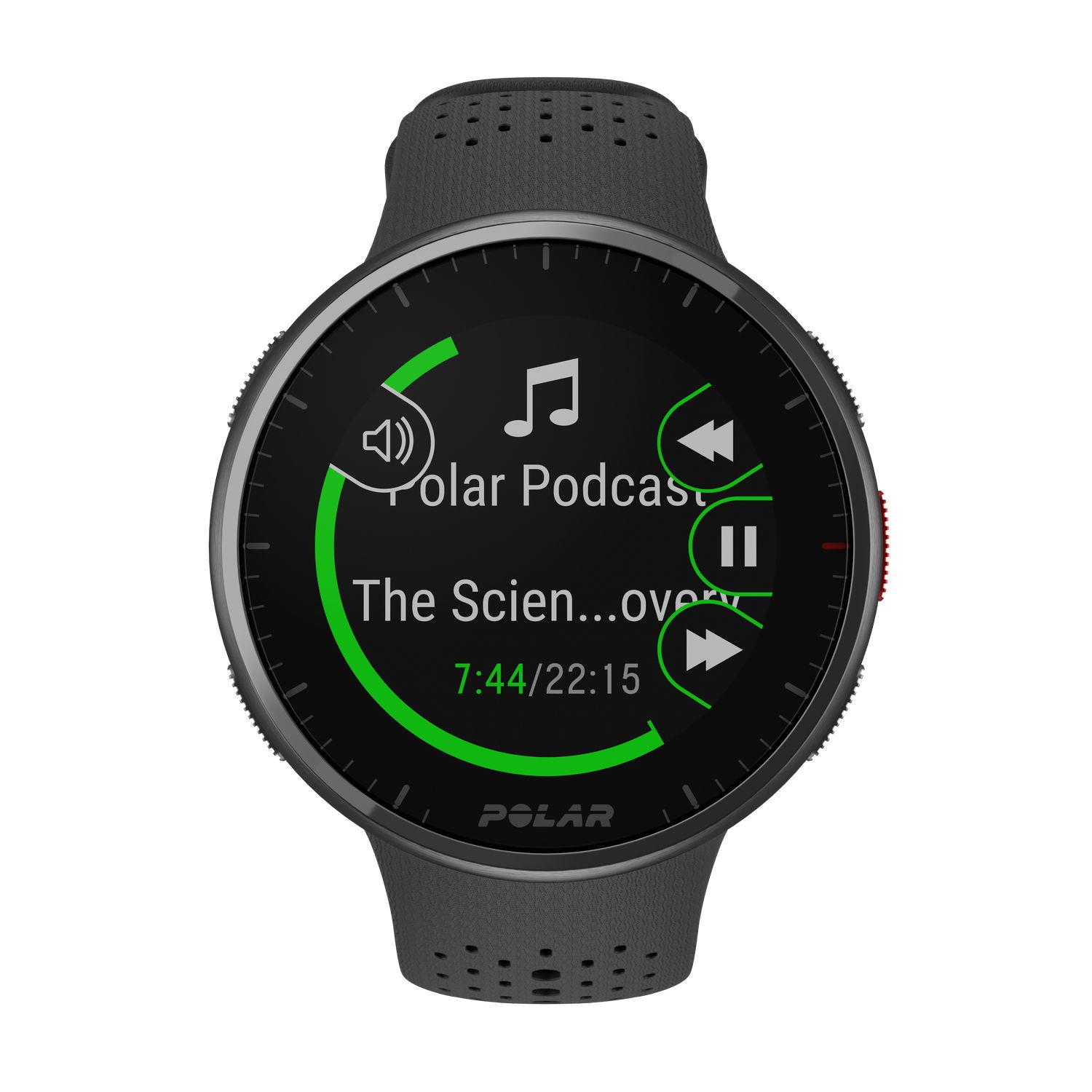 Polar Pacer Pro sporttester S-L černo-šedá