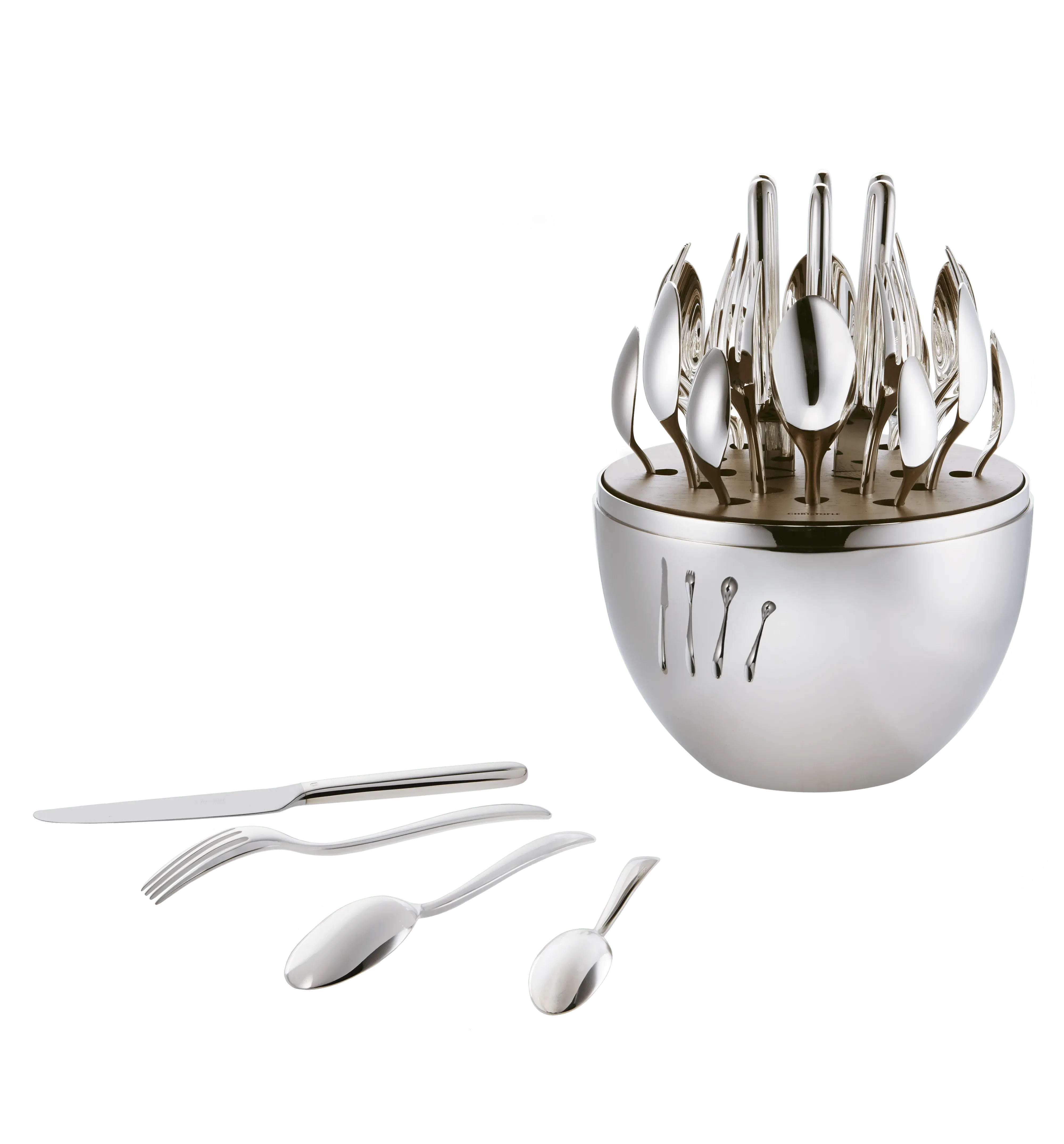 Sada postříbřených příborů Mood Easy. 24 ks