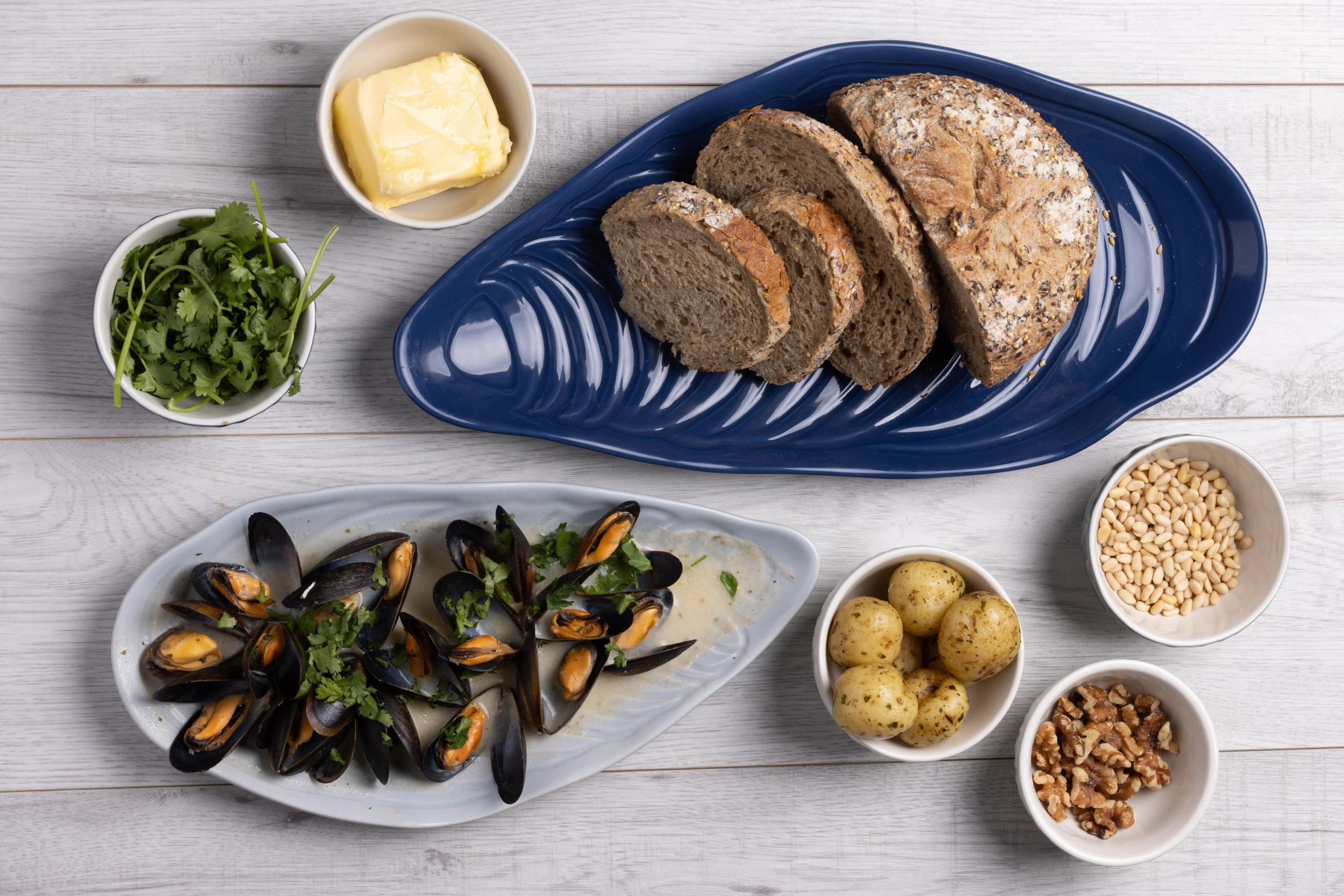 MASON CASH Nautical Shell Platter Servírovací talíř střední šedý (EOL)