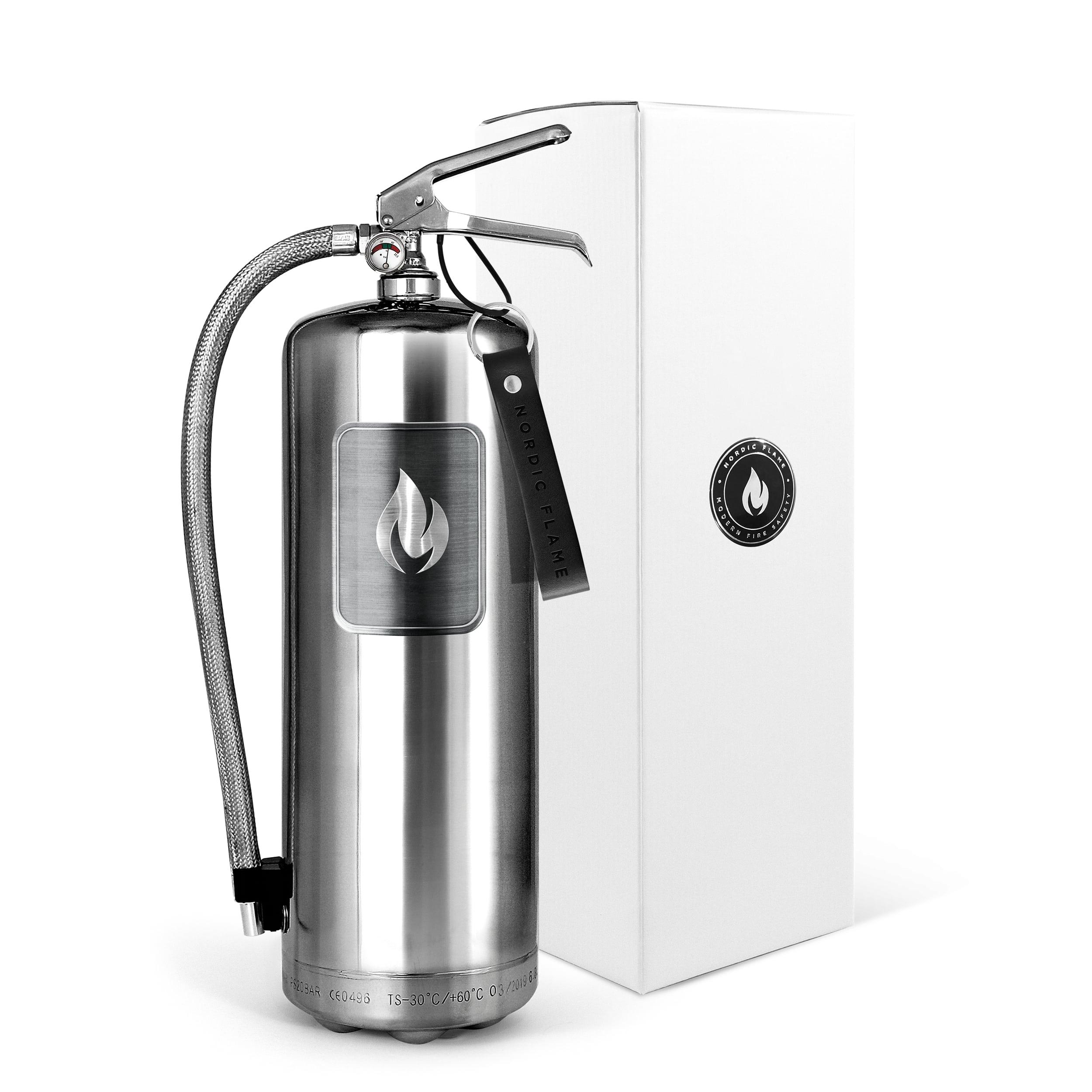 NFL Hasicí přístroj, 6 kg, nerez s koženým popruhem (EOL)