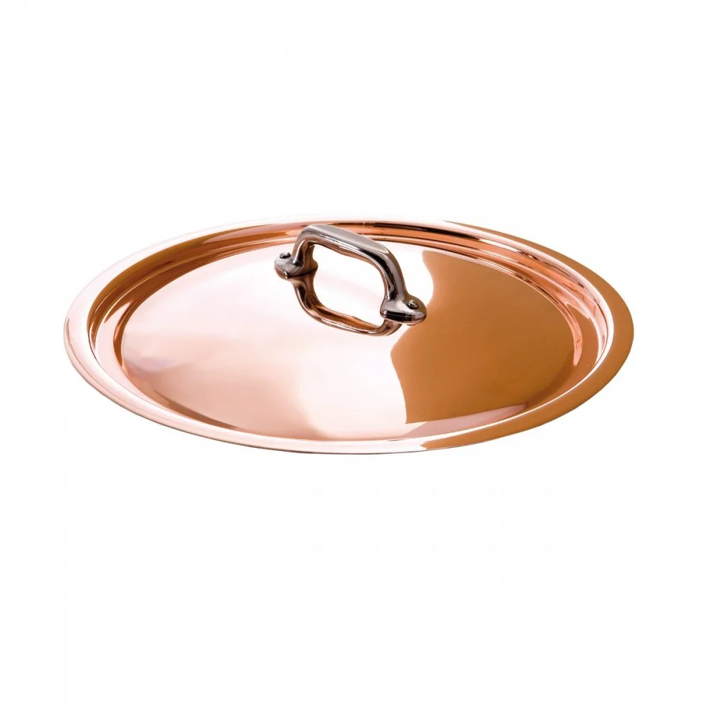 Měděná poklice s nerezovým úchytem M´6S, Ø 24 cm