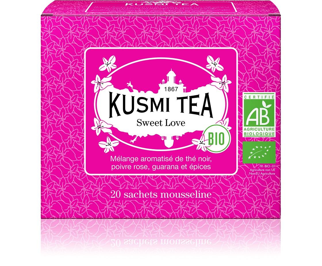 Sypaný černý čaj Sweet Love Bio, kovová dóza 100 g