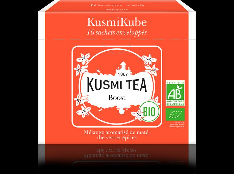 Sypaný bylinný čaj Boost Bio, kovová dóza 100 g