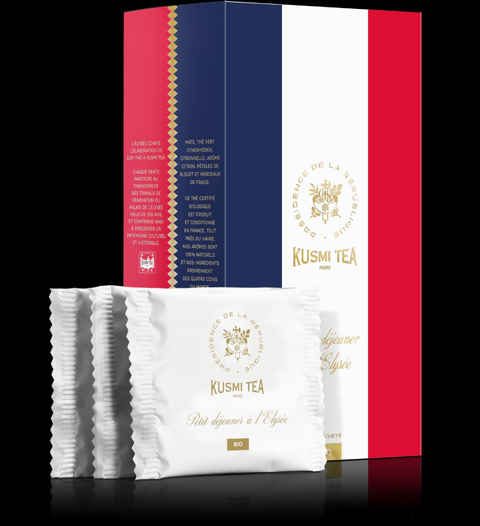 Sypaný zelený čaj Petit déjeuner a l'Elysée Bio, kovová dóza 100 g