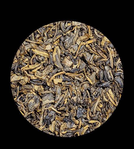 Sypaný zelený čaj Green Almonnd Bio, kovová dóza 100 g