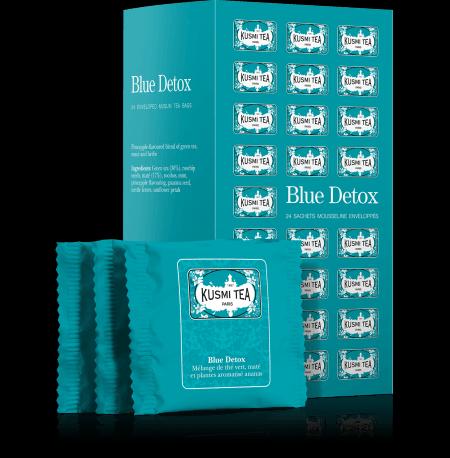 Sypaný zelený čaj Blue Detox, kovová dóza 100 g