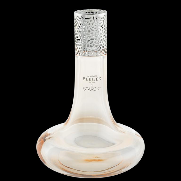 Dárková sada: katalytická lampa Starck, růžová + Peau de Soie, 500 ml