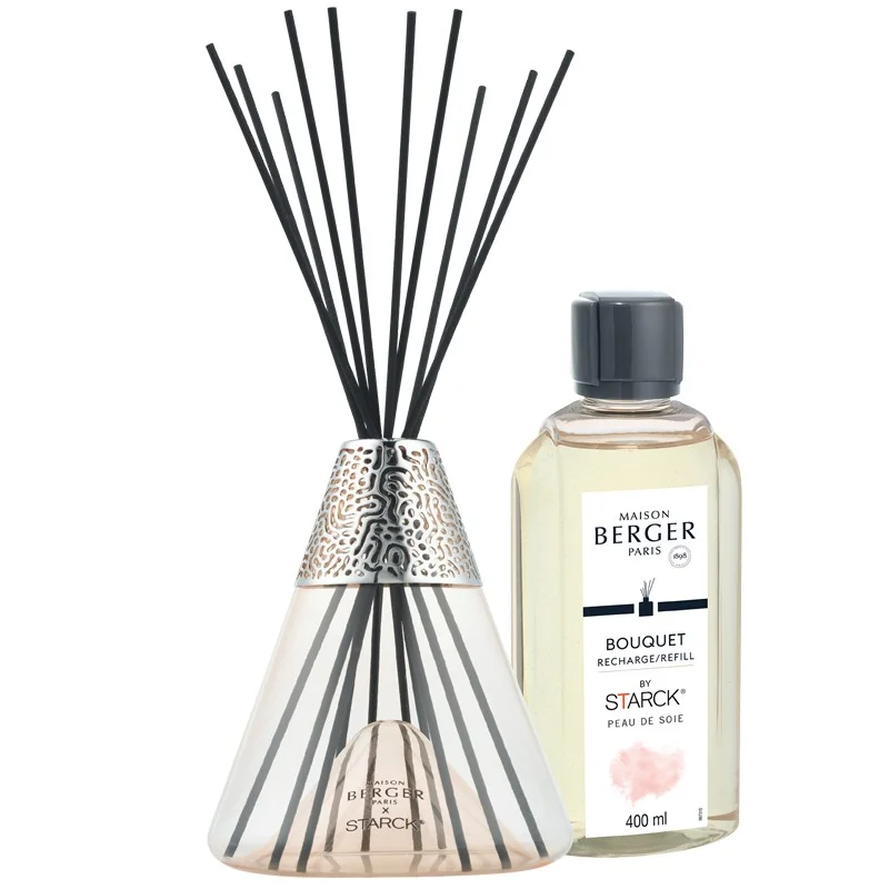 Aroma difuzér Starck, růžový + Peau de Soie, 400 ml