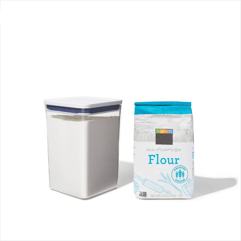 OXO POP UP dóza na potraviny  4,2 l čtverec velký