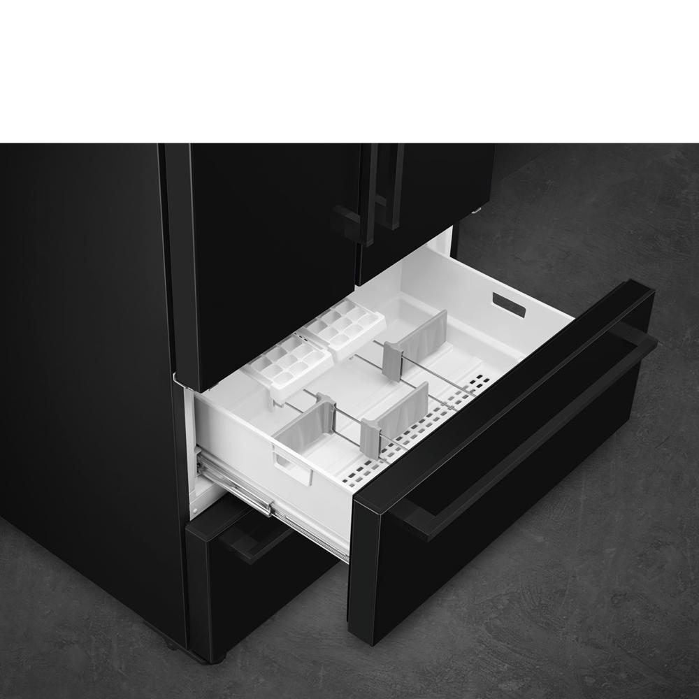 Americká chladnička 2-dvéřová + 2 šuplíky, výš. 182,5cm, No Frost, en.třída F, kap.539l