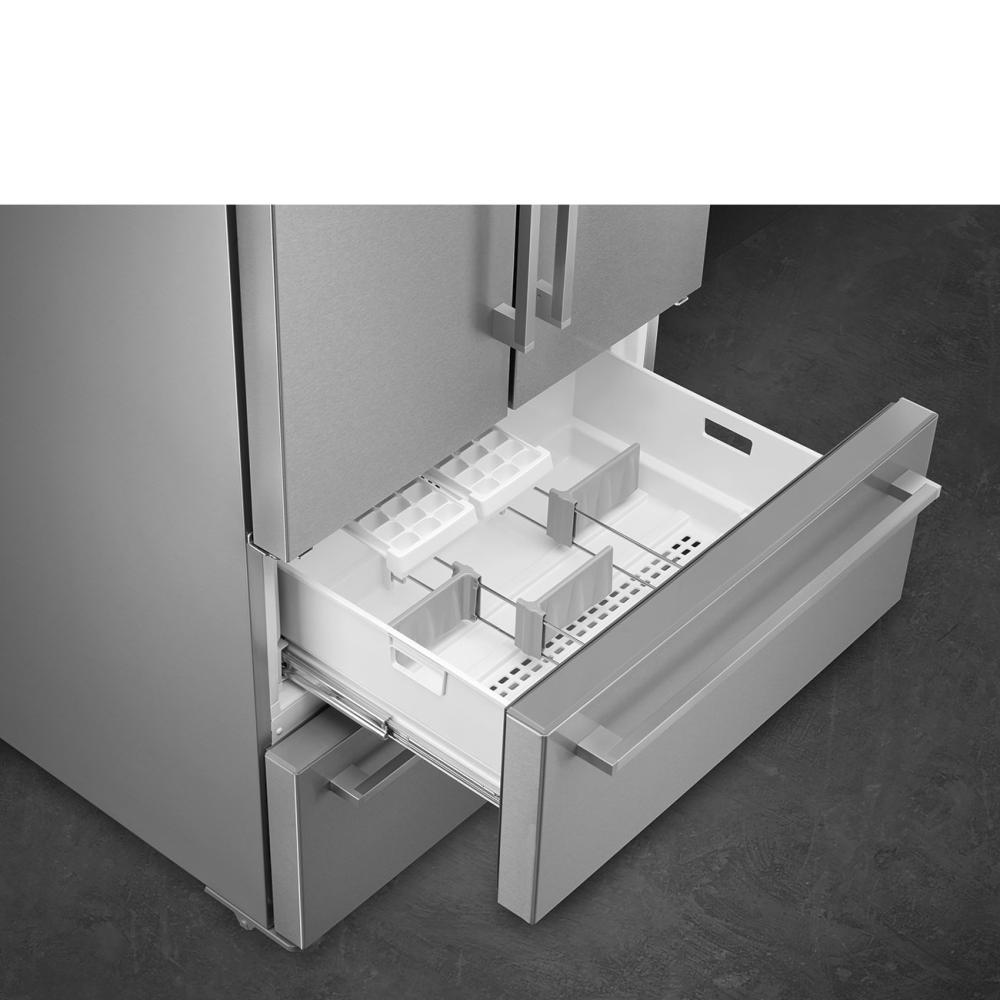 Americká chladnička 2-dvéřová + 2 šuplíky, výš. 182,5cm, No Frost, en.třída F, kap.539l