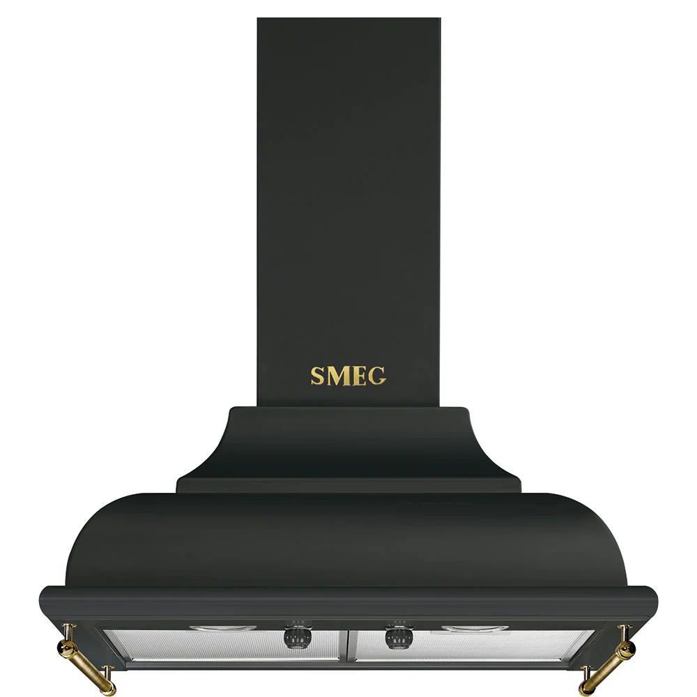 SMEG Komínový odsavač par Cortina, šířka 60 cm, antracitová