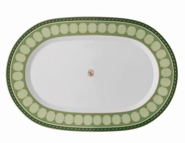 Servírovací tác Swarovski Signum Fern, Ø 40 cm