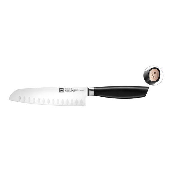 Santoku nůž s výbrusem All * Star, 18 cm, stříbrné logo