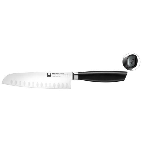 Santoku nůž s výbrusem All * Star, 18 cm, stříbrné logo