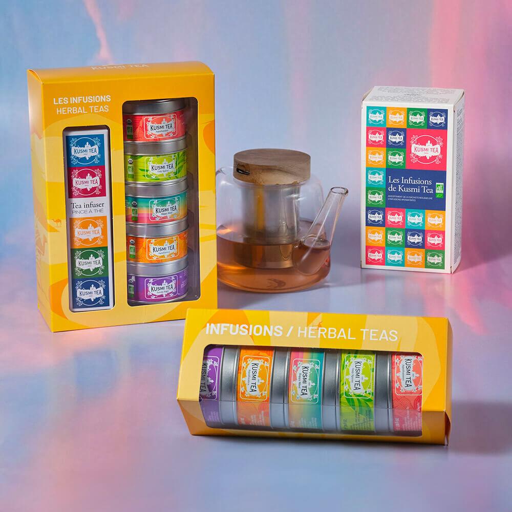 KUSMI TEA Organic Herbal Teas set 5ti miniatur 105g