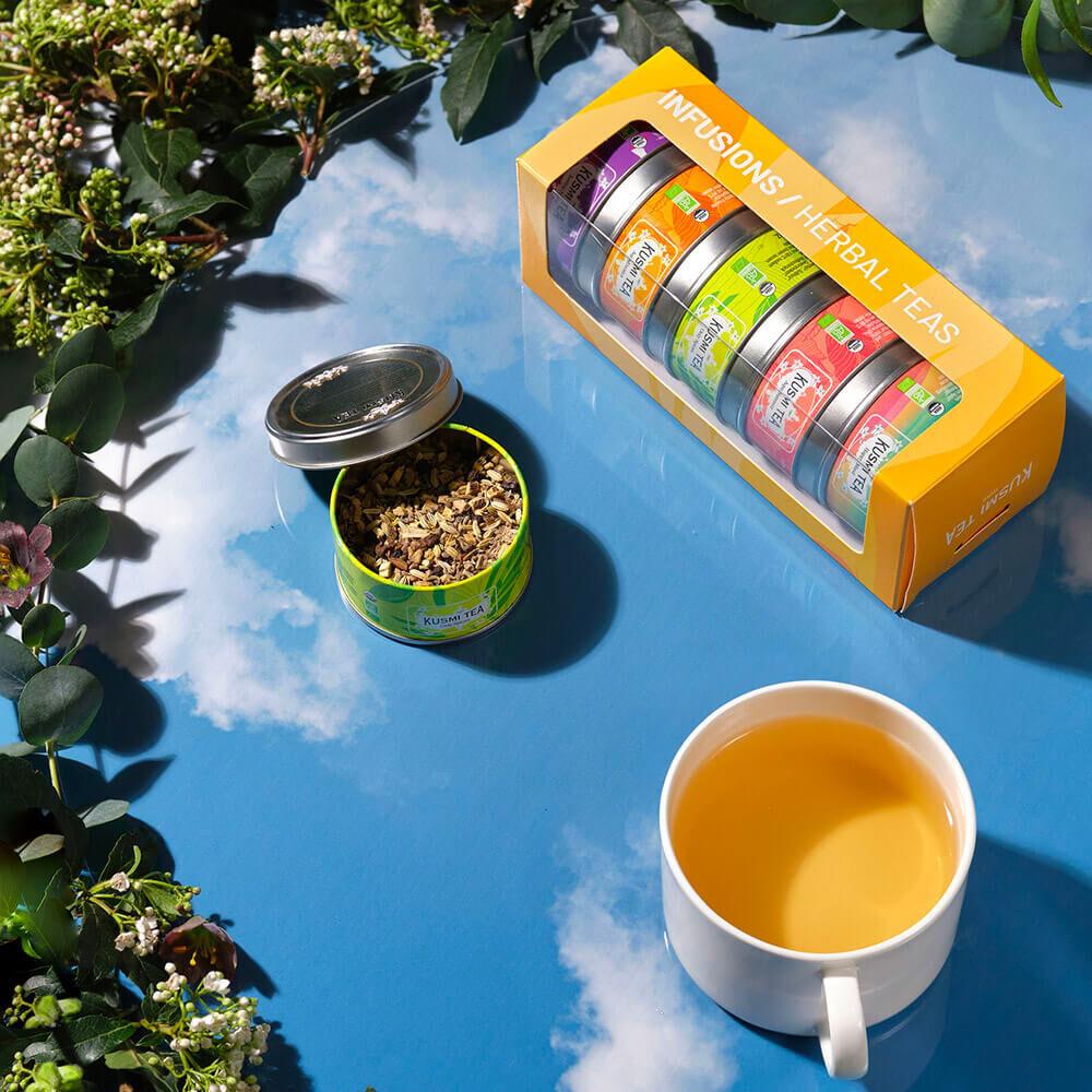 KUSMI TEA Organic Herbal Teas set 5ti miniatur 105g