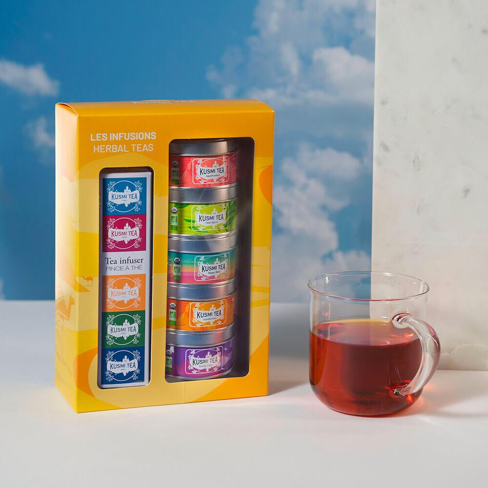 KUSMI TEA Organic Herbal Teas set 5ti miniatur 105g