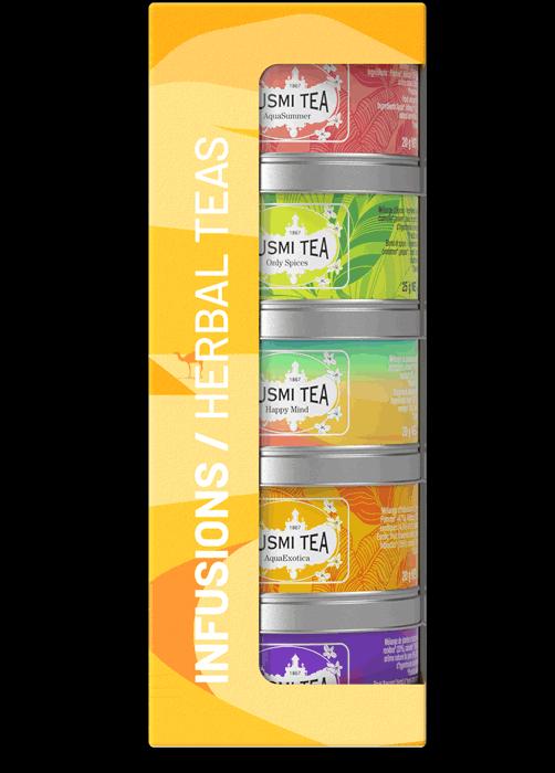 KUSMI TEA Organic Herbal Teas set 5ti miniatur 105g