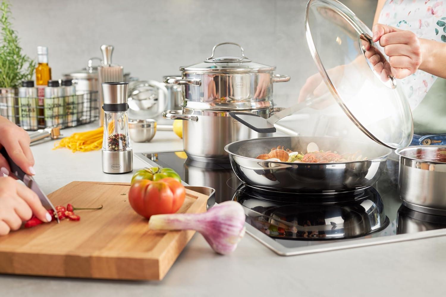 Nepřilnavá servírovací pánev s poklicí Elegance, Ø 28 / 4 l