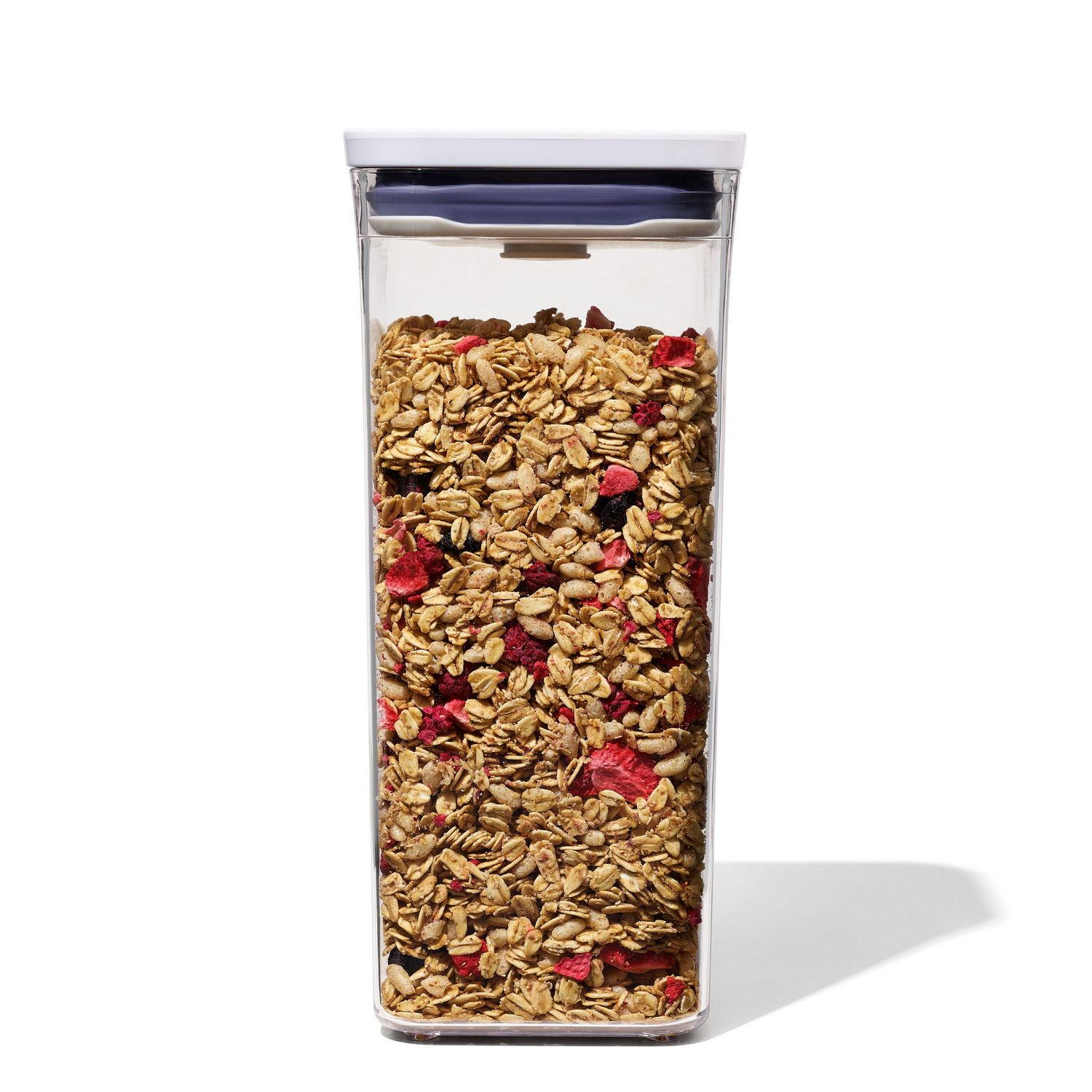 OXO POP UP dóza na potraviny 1,6 l čtverec malý 