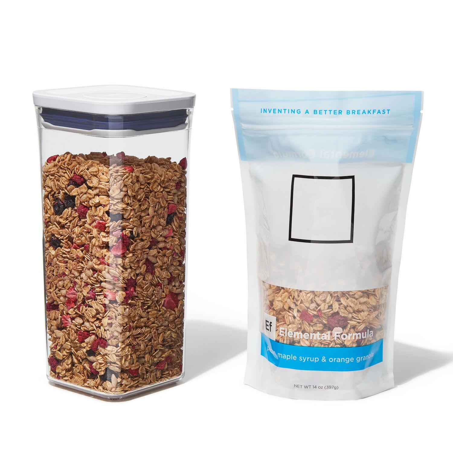 OXO POP UP dóza na potraviny 1,6 l čtverec malý 