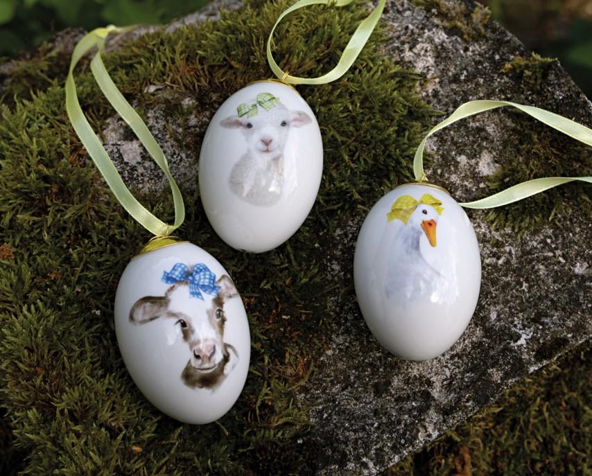 Set velikonoční vajíčka závěsná Farm Life, 3 ks