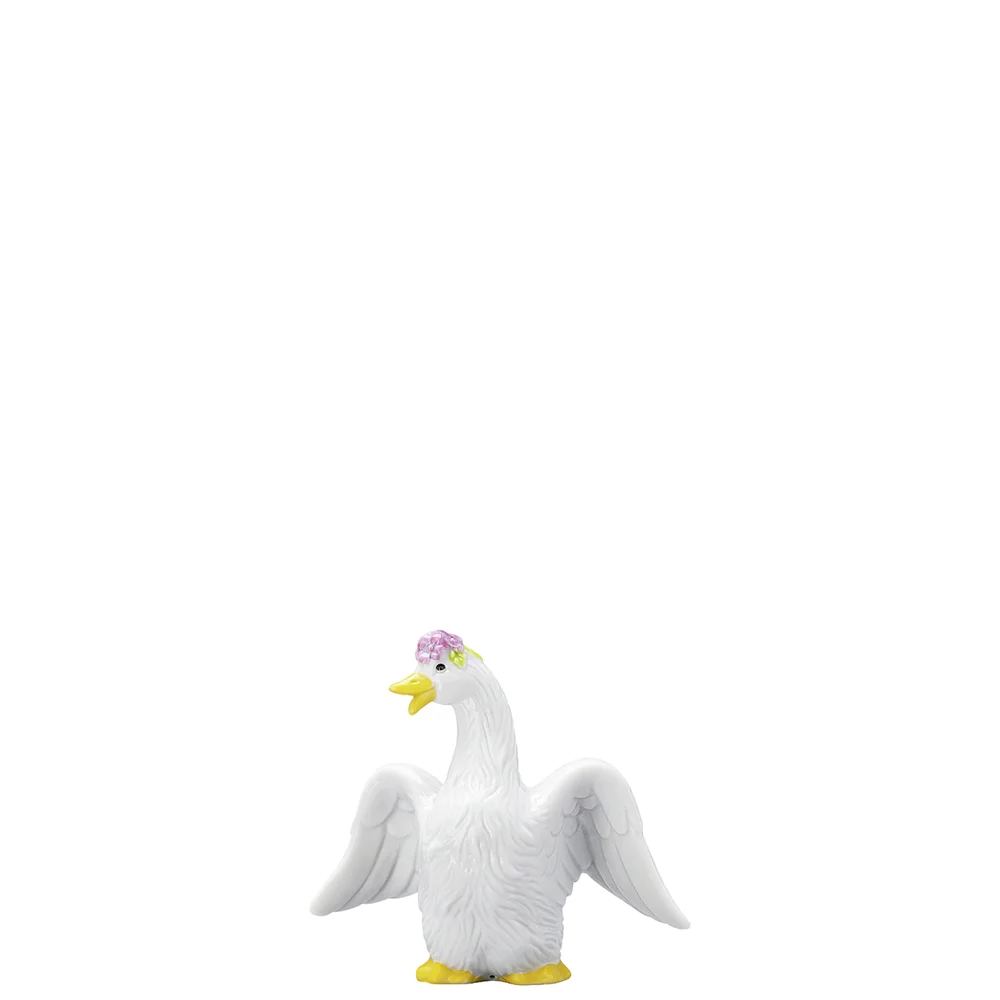 Velikonoční figurka husa s květinou, 7 cm