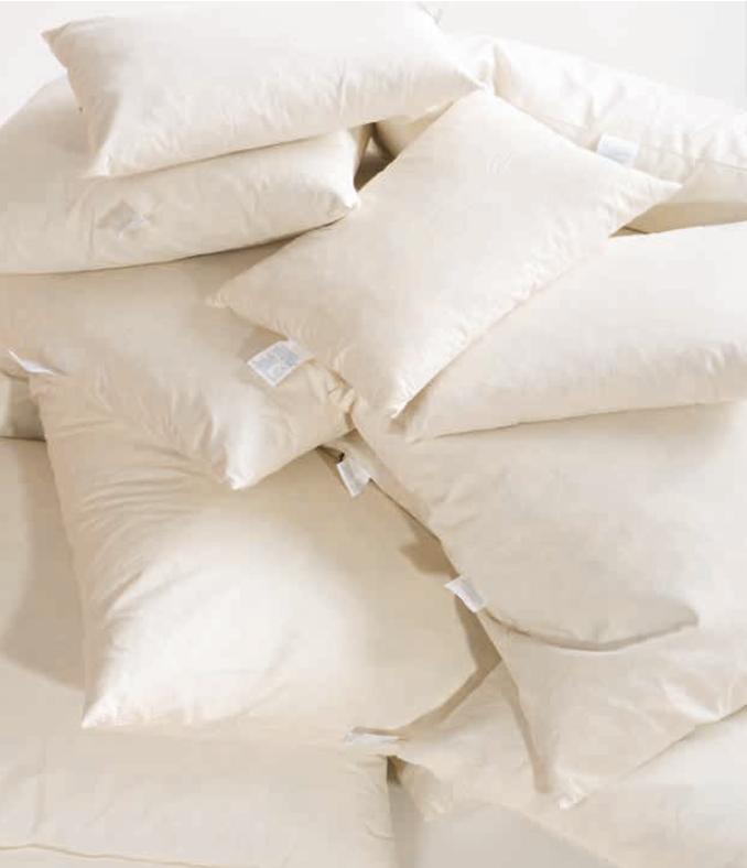 Výplň polštáře z kachního peří, 33 x 50 cm