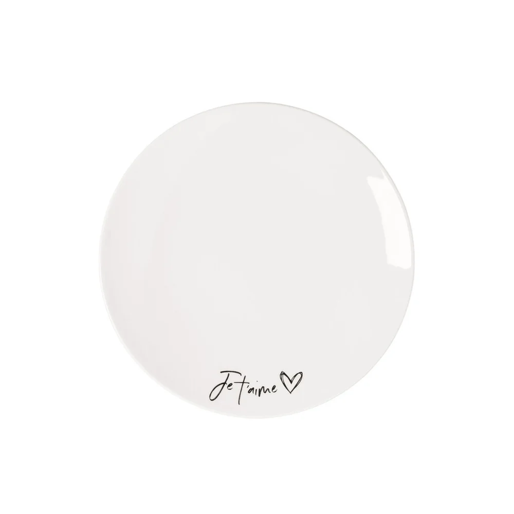 Dezertní talíř Statement "Je t’aime", Ø 21,2 cm