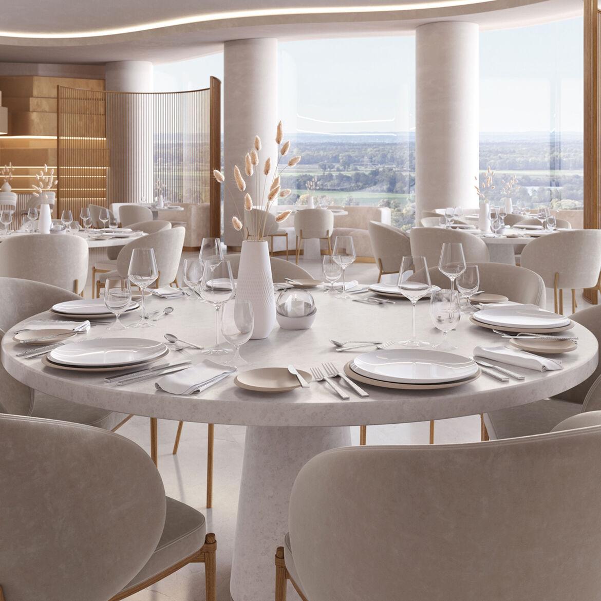 Podnos NewMoon beige, Ø 37 cm