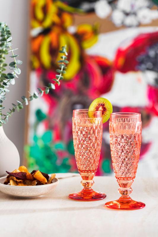 Sklenice na šampaňské Boston Coloured Apricot, 145 ml