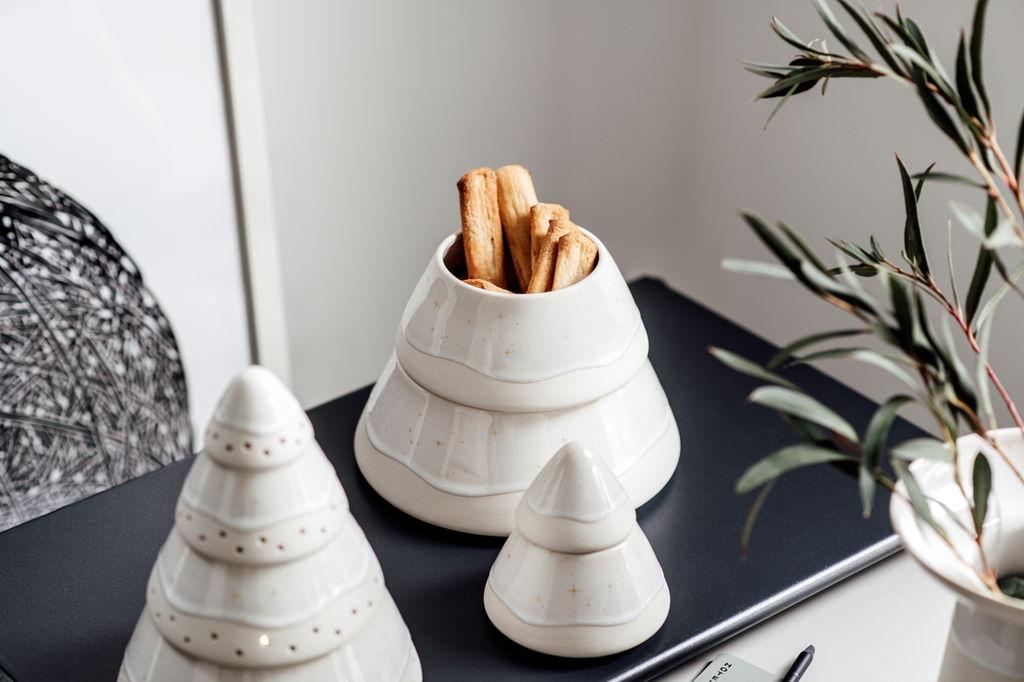 Dóza na cukroví Stromeček Winter Glow, 22,4 cm