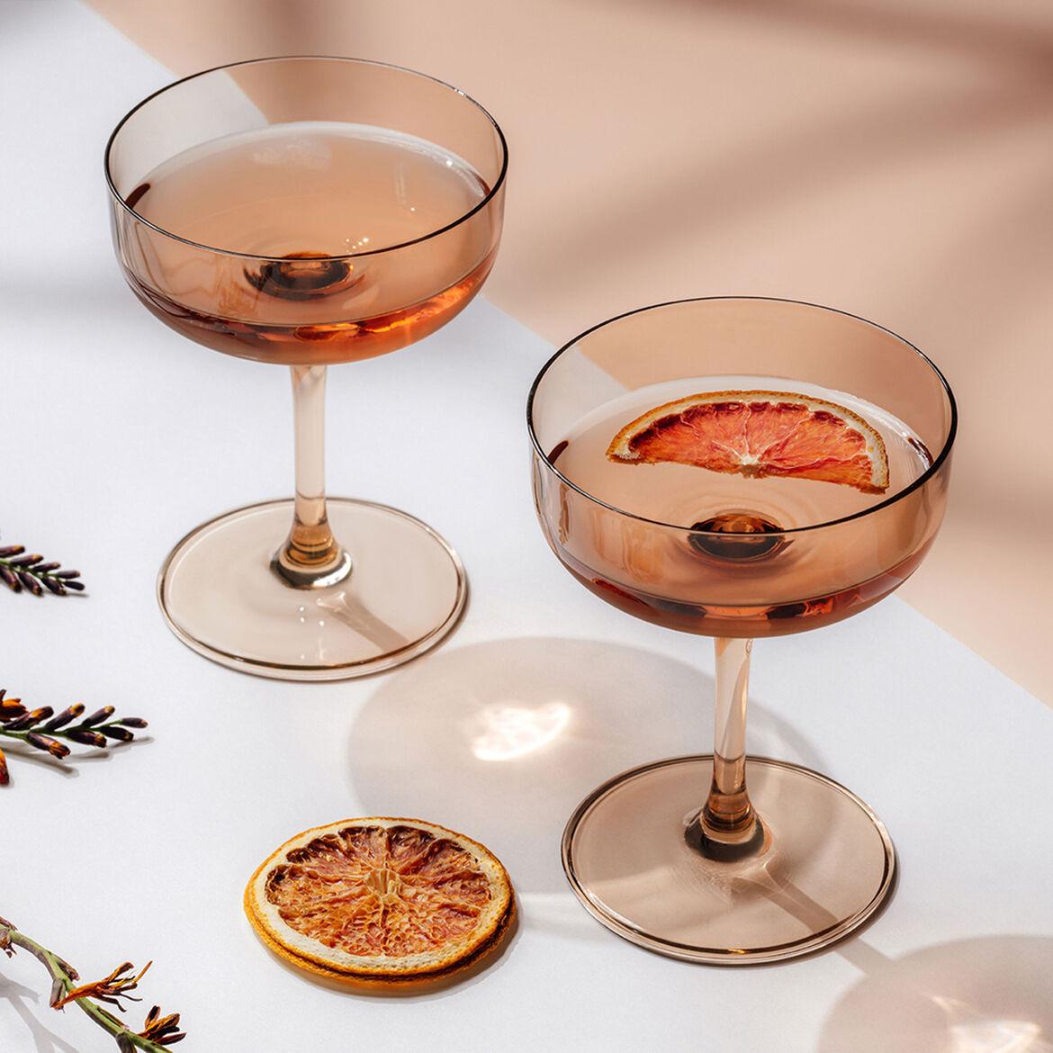 V&B Like Clay Sklenice na šampaňské/dezertní miska