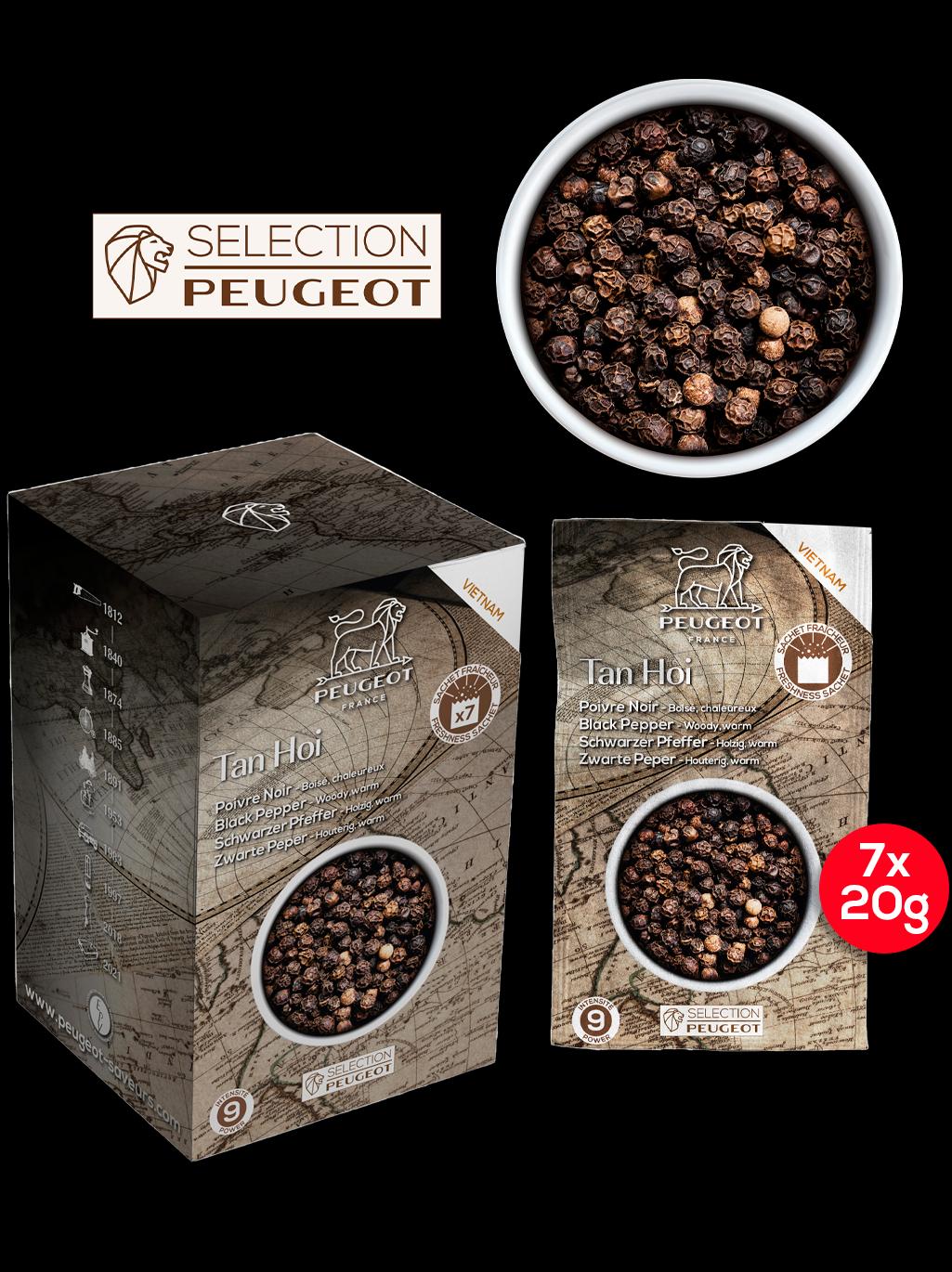 Peugeot Tan Hoi pepř černý 140 g ( 7 x 20 g)