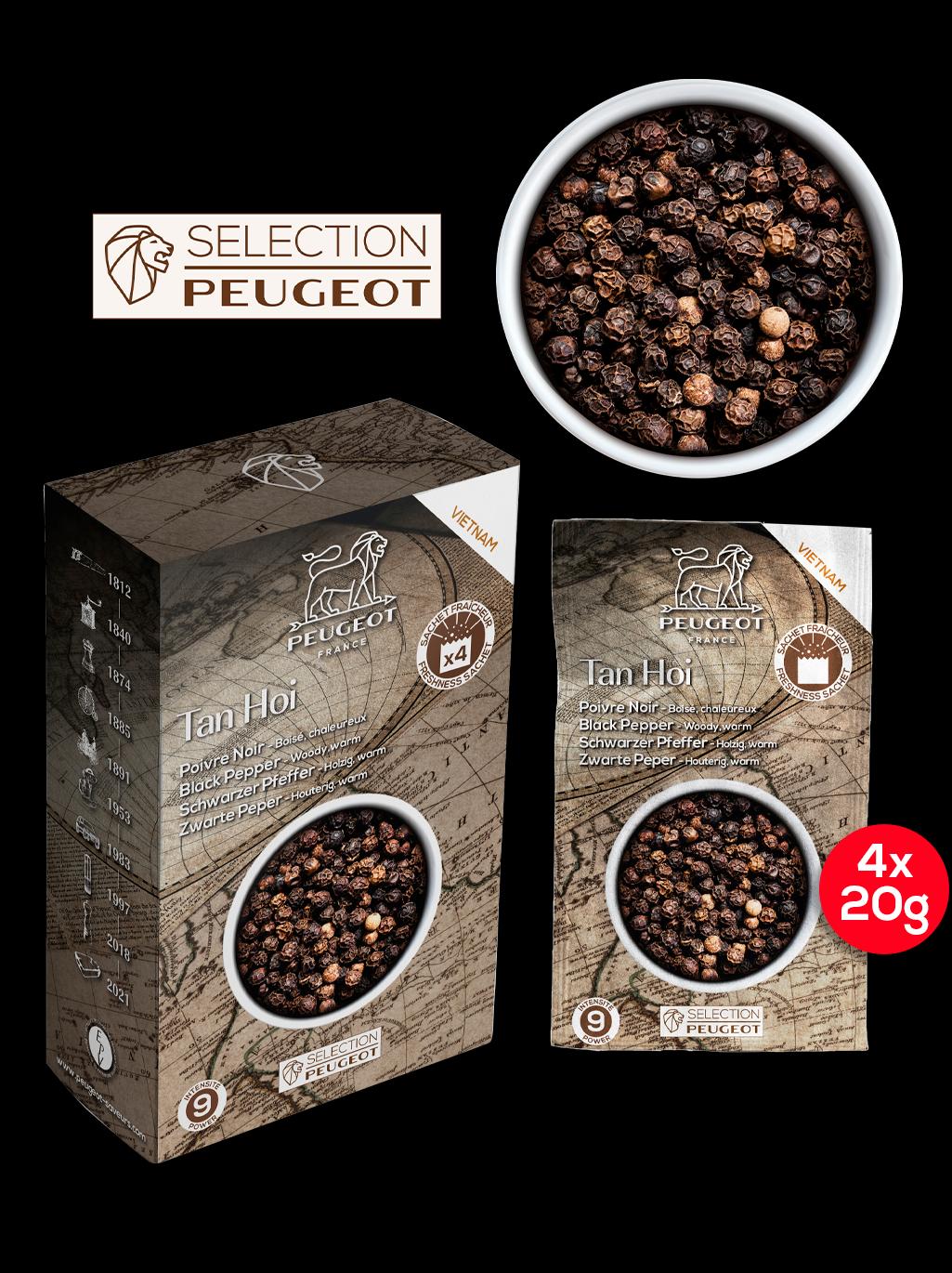 Peugeot Tan Hoi pepř černý 80 g ( 4 x 20 g)