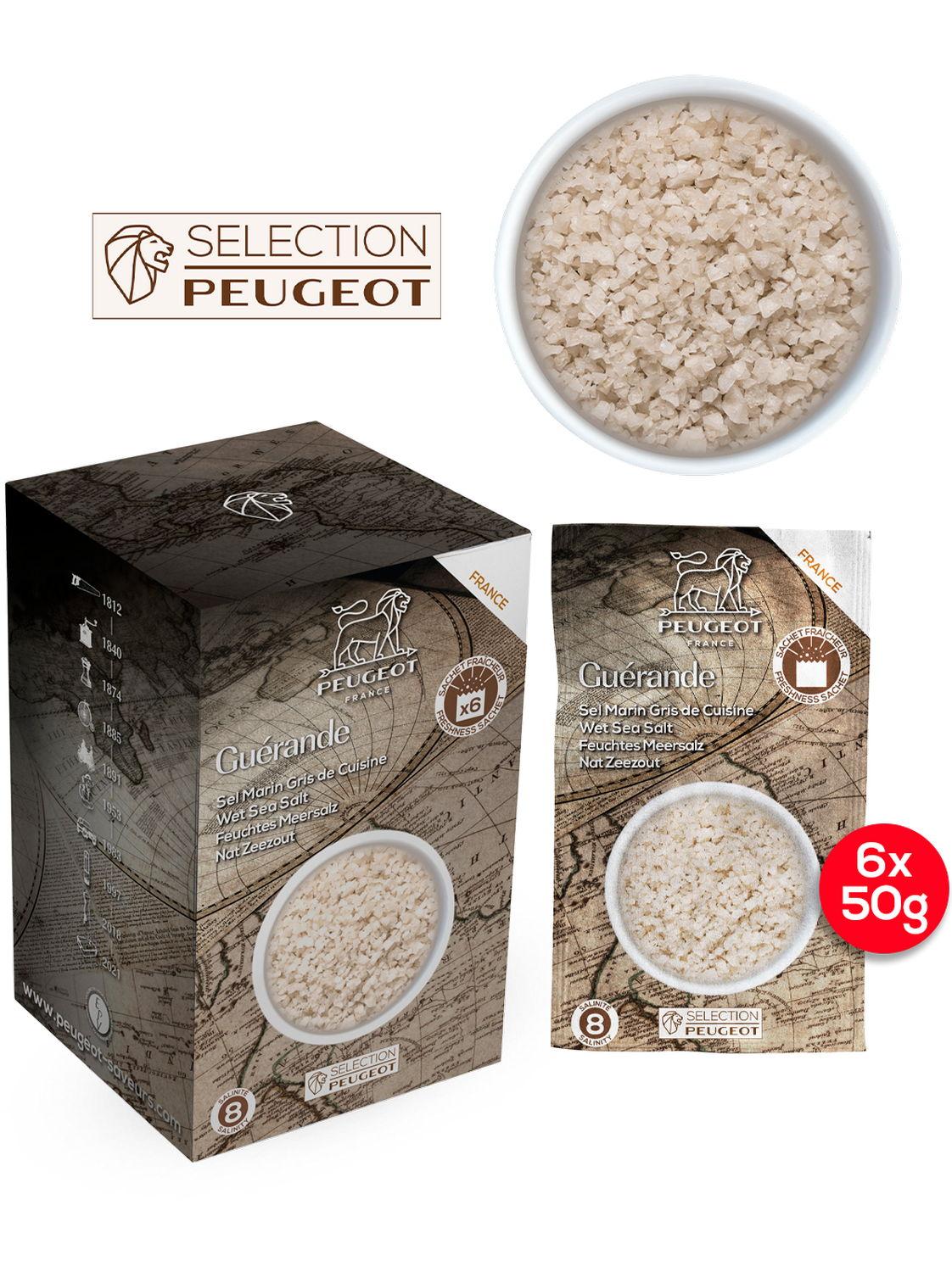 Peugeot Vlhká mořská sůl 300 g ( 6 x 50g)