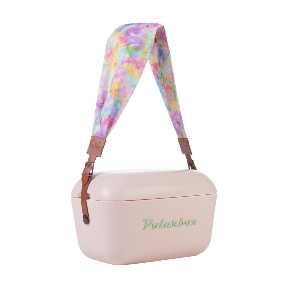 POLARBOX látkový popruh Tie Dye, hnědá přezka