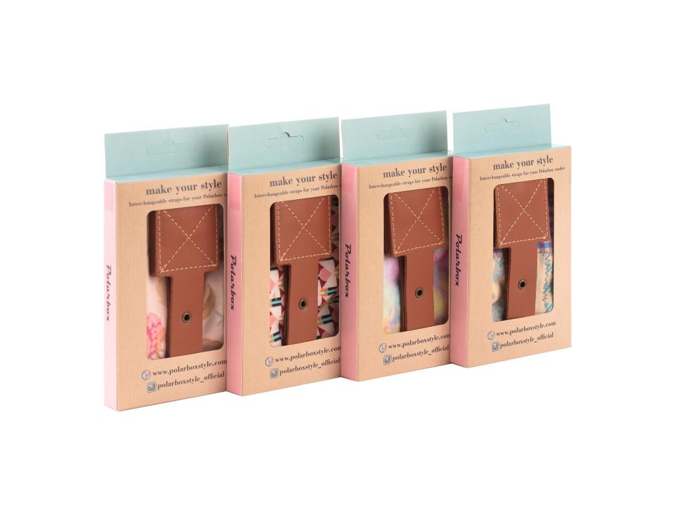 POLARBOX látkový popruh Retro, hnědá přezka