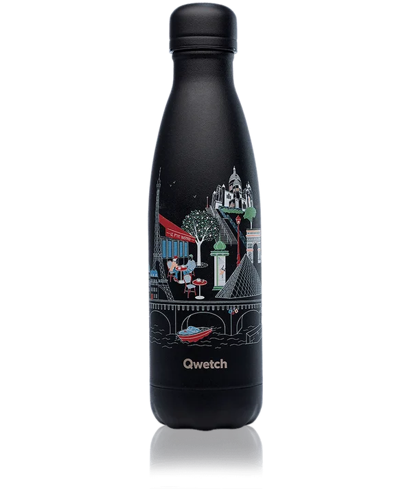 Termolahev Qwetch Paris, 0,5 l, černá