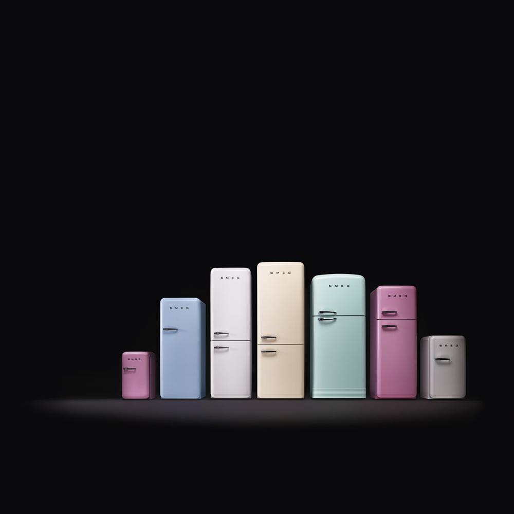 Lednice s mrazákem 50´s Retro Style FAB38 R, 344l/137l, pravostranné otvírání, pastelově modrá 