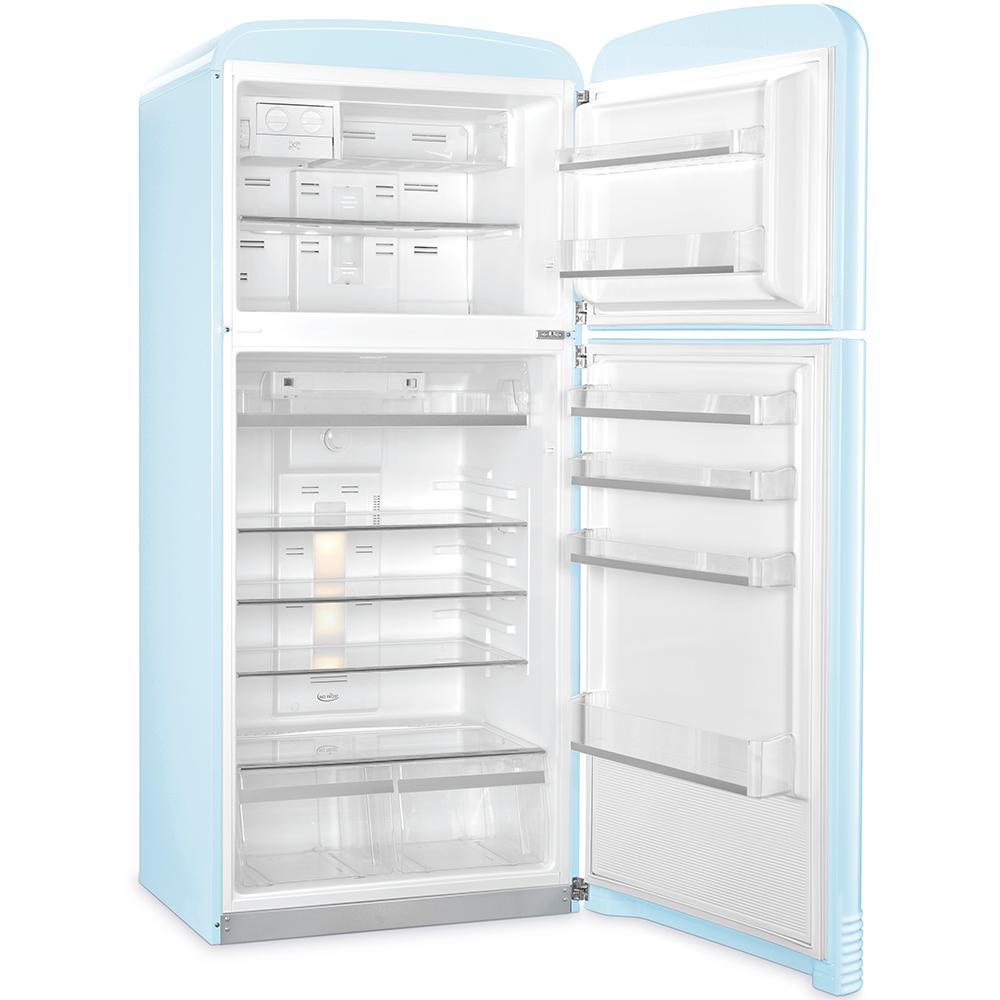 Kombinovaná lednice s mrazákem nahoře 50's Retro Styl, FAB50R, 400 l/124 l, pravostranná, 187x80 cm