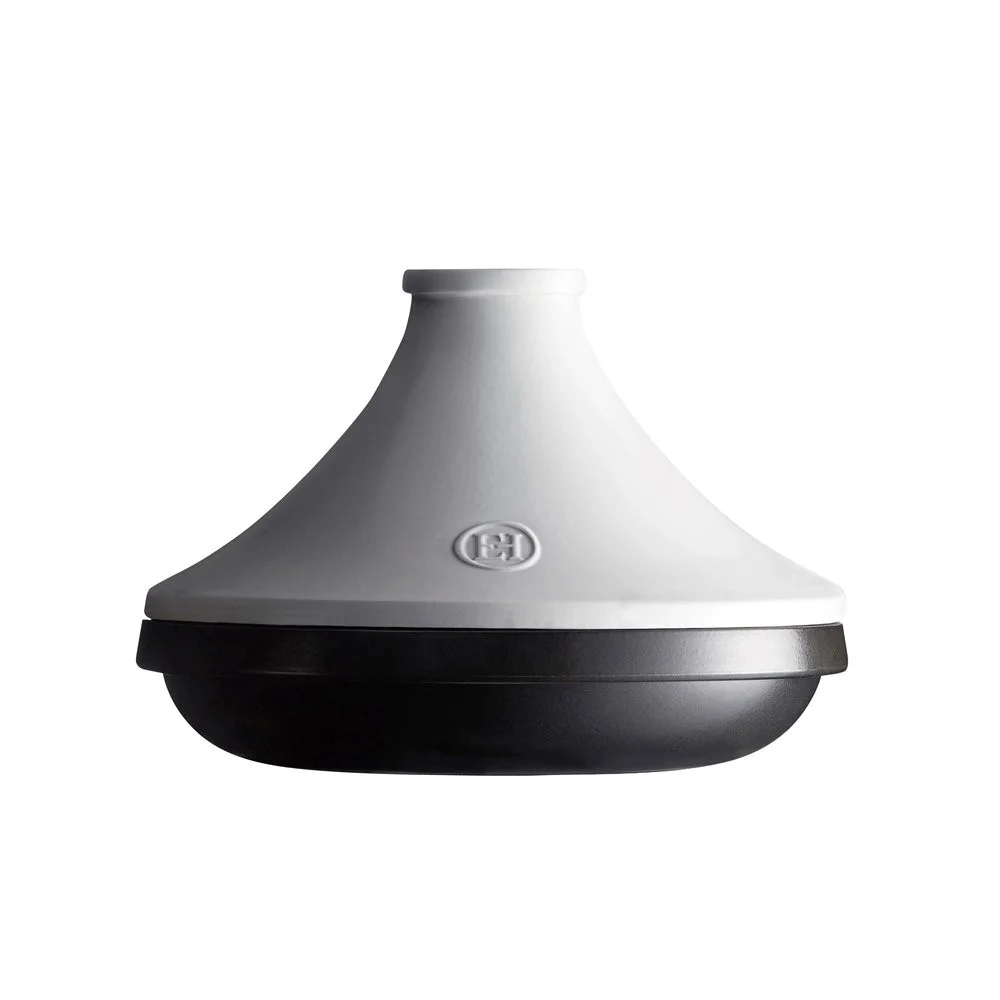 Keramická tajine na indukci Delight, břidlicová s bílým víkem, Ø 26 cm 