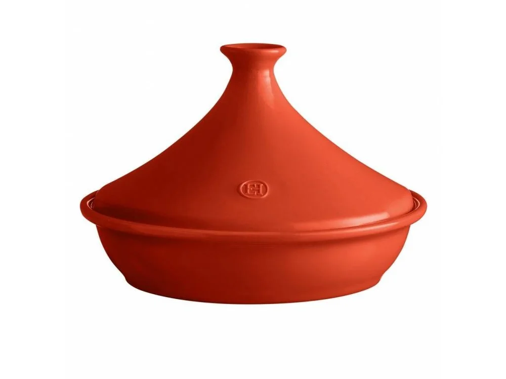 Keramický hrnec tajine Flame, Ø 32 cm, červená vlčí mák