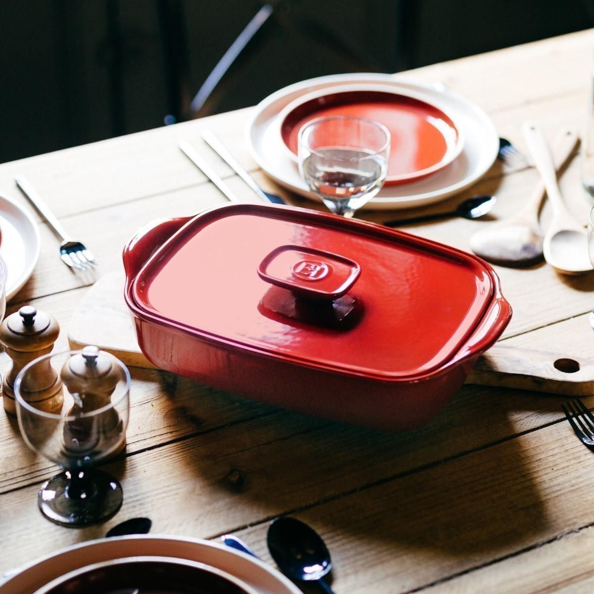 Víko k zapékací míse ULTIME, 35 x 22 cm, slonová kost