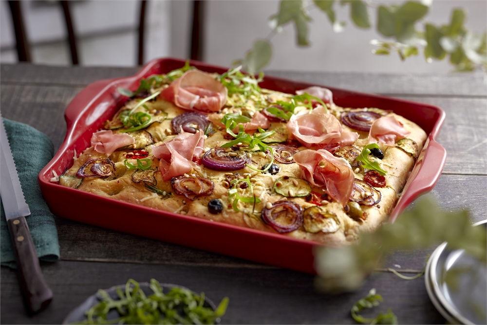 Forma na italský chléb foccacia 40,5 x 32 cm, pepřová