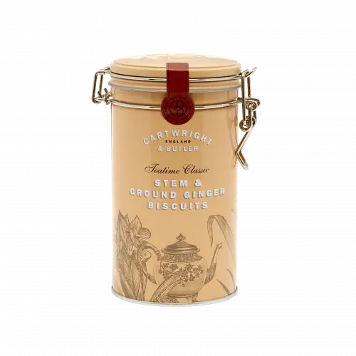 CARTWRIGHT & BUTLER Zázvorové sušenky v kovové dóze 200g