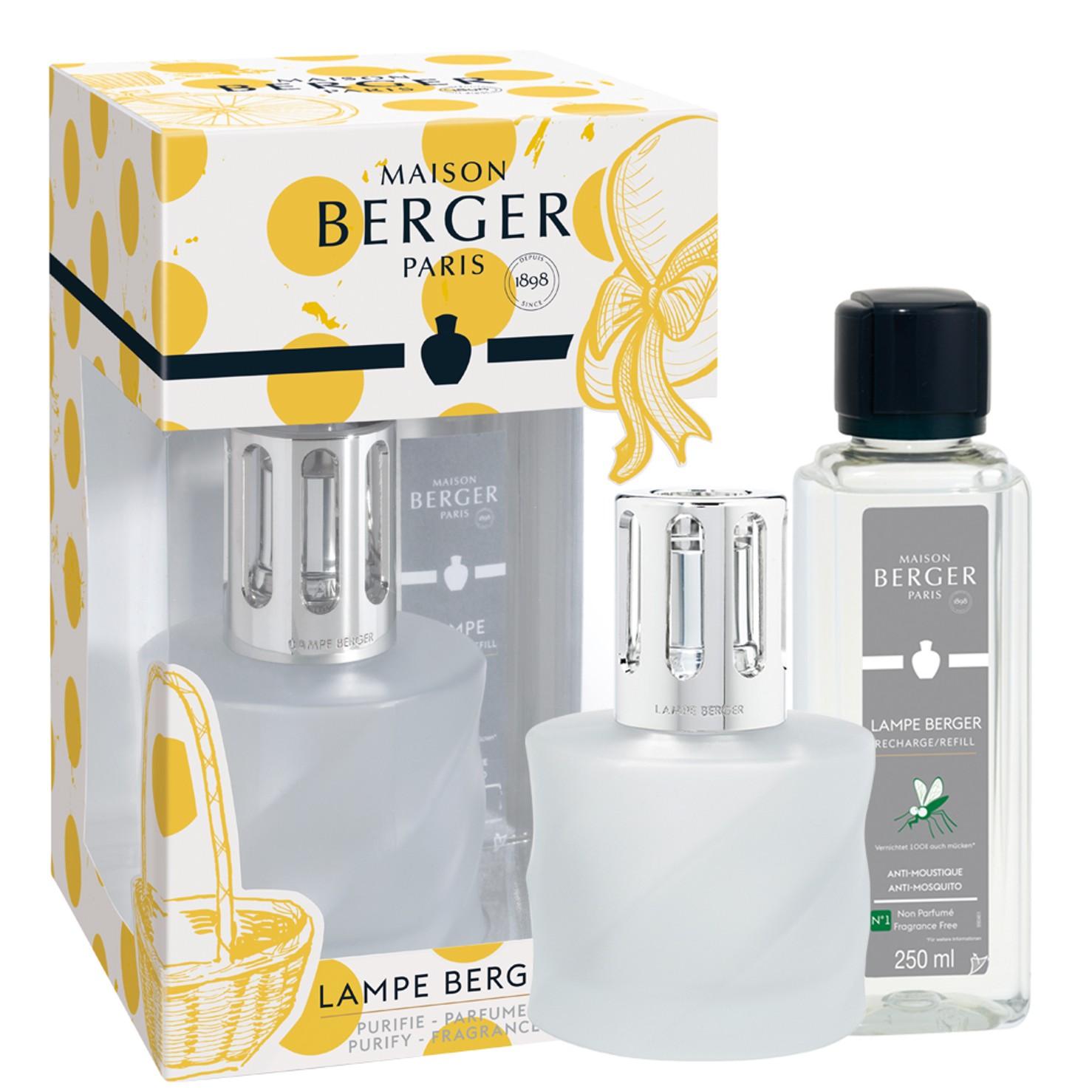 Katalytická lampa Spirale frosted + náplň Náplň proti komárům, 250 ml